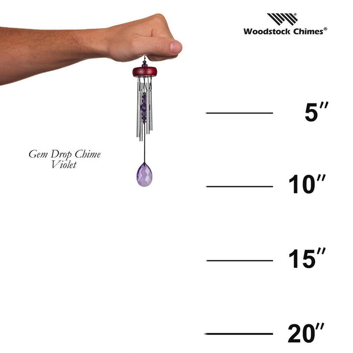 "Woodstock Chimes : Gem Drop Chime - Violet -"
