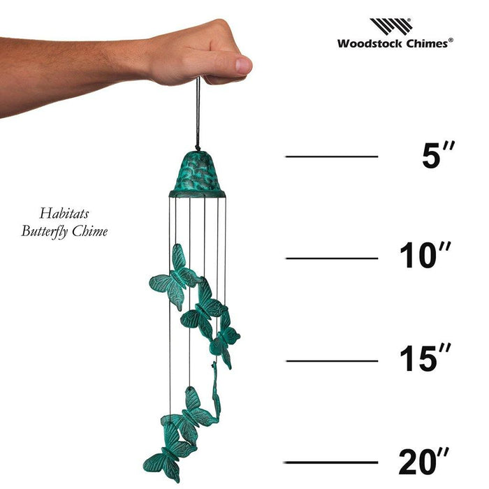 "Woodstock Chimes : Habitats - Butterfly Wind Chime -"