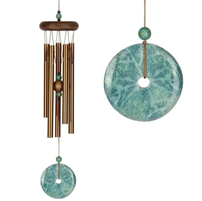 "Woodstock Chimes : Turquoise Chime - Petite -"