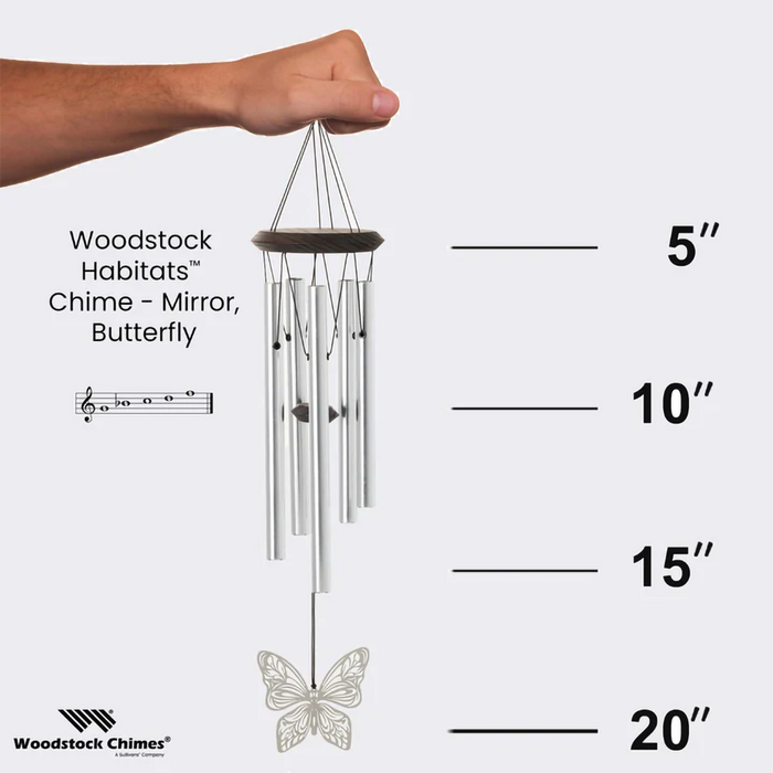Woodstock Chimes : Woodstock Habitats™ Chime - Mirror, Butterfly