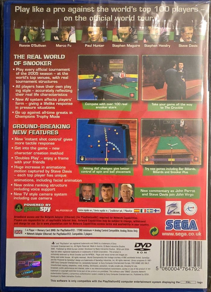 World Championship Snooker 2005 – PlayStation 2