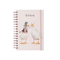 Wrendale Designs Not a Daisy Goes By Duck Spiral Bound Journal featuring illustrated ducks and daisies on a textured cover.