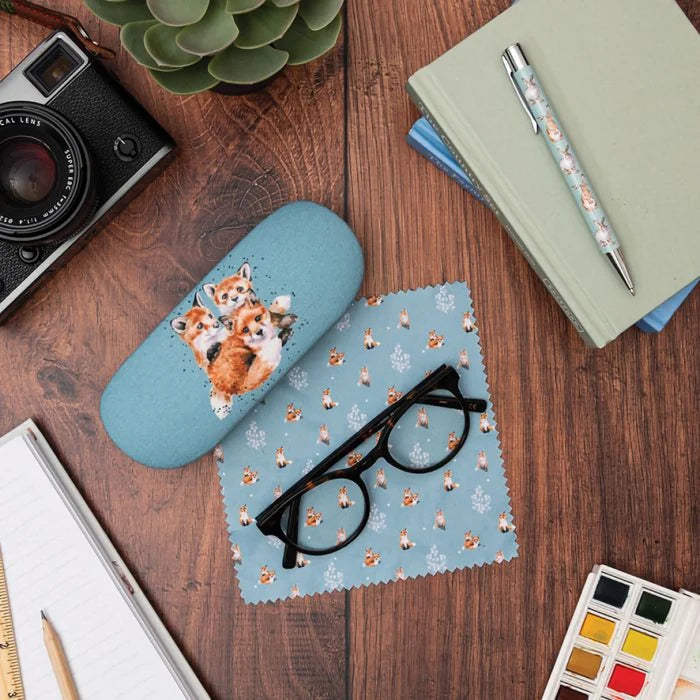 Wrendale Designs : Fox Eye Glass Case - Snug as a Cub