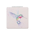 Wrendale Designs ‘Wisteria Wishes’ Compact Mirror with watercolor hummingbird design on the front cover.