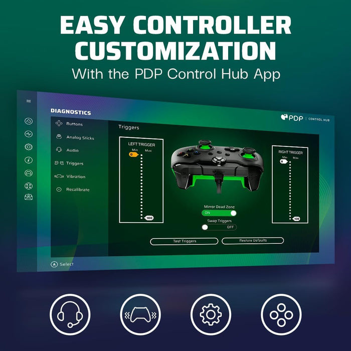 Xbox Series X/S, Xbox One - PDP Wired Gaming Controller USB Gamepad Neon Black
