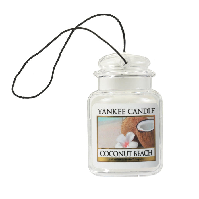 "Yankee Candle : Car Jar Air Freshener in Coconut Beach -"