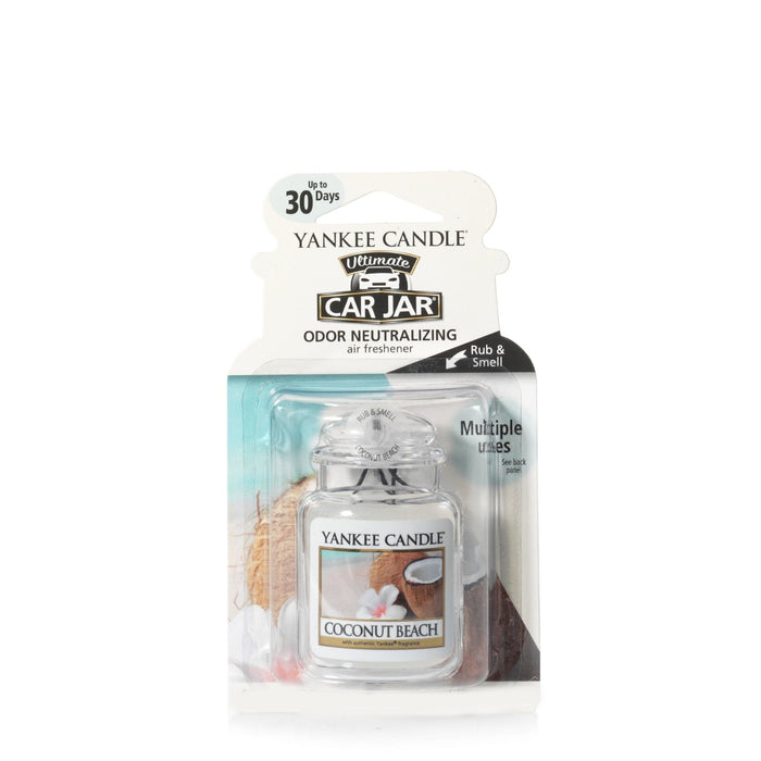 "Yankee Candle : Car Jar Air Freshener in Coconut Beach -"