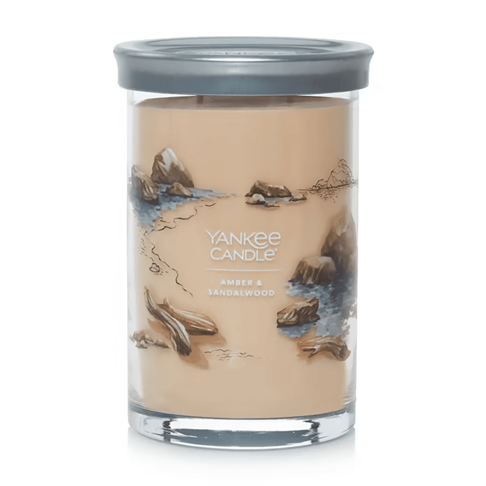 Yankee Candle : Large 2 - Wick Tumbler Candle in Amber & Sandalwood - Yankee Candle : Large 2 - Wick Tumbler Candle in Amber & Sandalwood