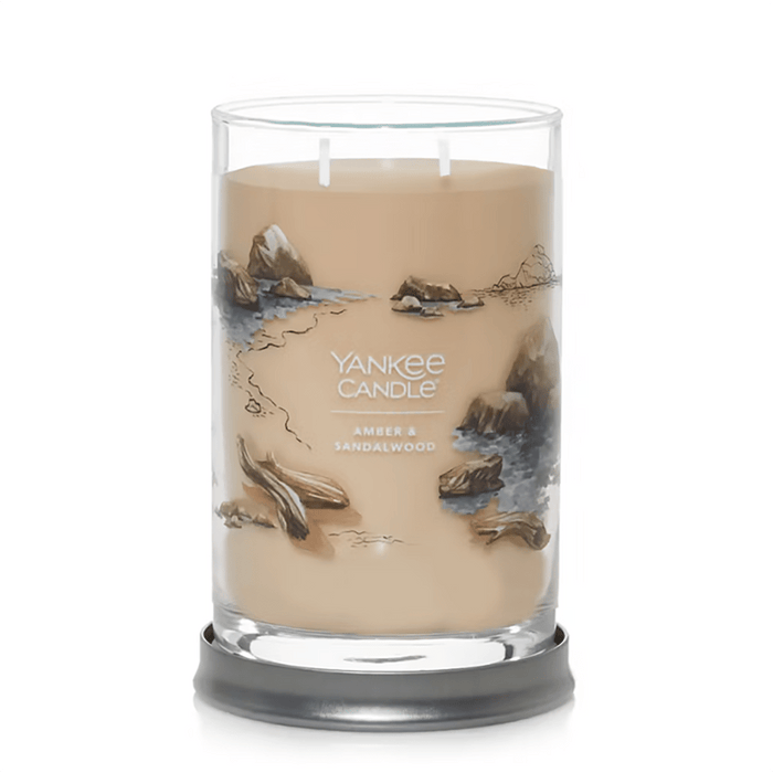 Yankee Candle : Large 2 - Wick Tumbler Candle in Amber & Sandalwood - Yankee Candle : Large 2 - Wick Tumbler Candle in Amber & Sandalwood