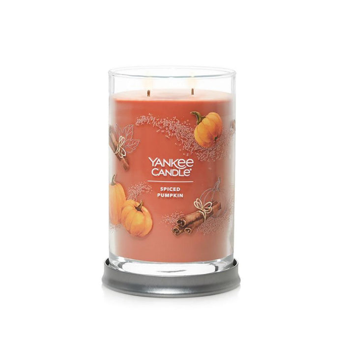 "Yankee Candle : Signature Large Tumbler Candle in Spiced Pumpkin -"